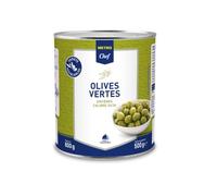 METRO Chef Olives vertes dénoyautées calibre 30/33 boîte 4/4