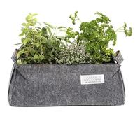 Metro Huerto Mini Bac De Balcon Mh 50 X 20 X 20 Cm Gris Noir Multicolore