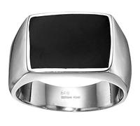 Metro Jewelry Bague Simple Homme en Acier Inoxydable avec Centre Résine Noire - 16 MM de Large - Taille 8 à 12, Métal Résine, Aucune pierre précieuse