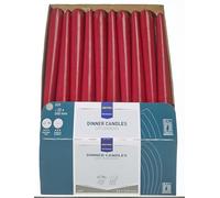 METRO Professional Bougie longues Ø 22 x 240 mm, paraffine, 7 heures de combustion Bordeaux 60 pièces