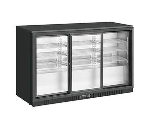 METRO Professional Arrière Bar Réfrigéré GBC3103, Aluminium/Verre, 135 x 52 x 86.5 cm, 308 L, Refroidissement par Air,160 W, avec Serrure, Noir