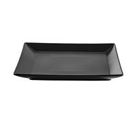 METRO Professional Assiette Carrée Macario, 26 x 26 cm, Grès, Noire, Lot de 6