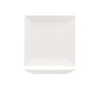 METRO Professional Assiettes plates en porcelaine blanche, 30 x 30 cm, résistantes au lave-vaisselle et au four, lot de 4 pièces