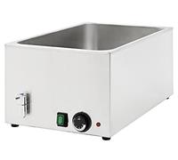 Metro Professional Bain Marie électrique GBM1150, en Acier Inoxydable, 24 l, Chauffage Alimentaire pour GN 1/1, Plage de température jusqu'à 90 °C, période de Chauffe : 34 Min, 1200 W, 230 V, Argent