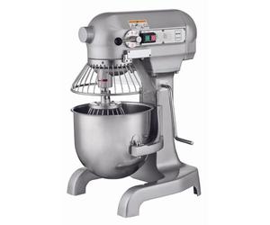 METRO Professional Batteur-mélangeur planétaire GPM1010, fonte d'aluminium/acier inoxydable, 46 x 39 x 61 cm, 10 L, 3 vitesses, 550W-230V, argenté