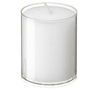 METRO Professional Bougies de Recharge Blanches, 5,6 x 6,5 cm, 24h de Combustion, Lot de 25