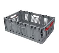 METRO Professional Caisse pliante en grille grise - 60 x 40 x 22 cm