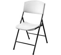 METRO Professional Chaise de Banquet Pliante, Acier/Polyéthylène, 48 x 54 x 85 cm, Blanc