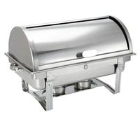 METRO Professional Chauffe Plat/Chafing Dish Rolltop ESBD-100L, Acier Inoxydable, GN 1/1, 9 L