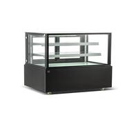 METRO Professional Comptoir Réfrigéré GCV2470B, 540 L, 154 x 68,8 x 120 cm, Noir, Éclairage LED, Froid Ventilé