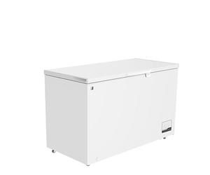 METRO Professional Congélateur bahut GHF2300, acier/aluminium, 112.5x61x83.5 cm, 300L, 95W, 1 panier, éclairage LED, 4 roulettes, avec serrure, blanc