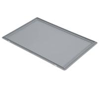 METRO Professional Couvercle de récipient Euro Couvercle Plat Gris 60 x 40 cm
