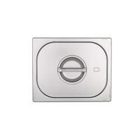 METRO Professional Couvercle pour récipient GN 2/3, acier inoxydable 18/10, avec poignée