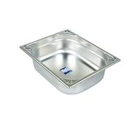 METRO Professional Cuve GN 1/2, Acier inoxydable, 65 mm, Récipient Alimentaire Gastronorm, pour Servir, Empilable, Argent