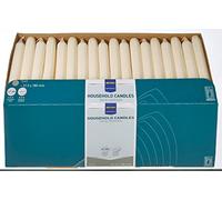 METRO Professional Lot de 144 Bougies de Table, Ø 21.5 mm (180 mm de long), Durée de combustion 6h, ivoire