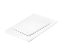 METRO Professional Lot de 2 planches à découper en polyéthylène blanc