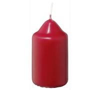 METRO Professional Lot de 20 bougies piliers 70 x Ø 38 mm - Durée de combustion : environ 7 à 9 heures - 100 % paraffine - Bordeaux - Idéales pour la maison, les fêtes et la restauration