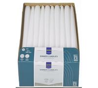 METRO Professional Lot de 60 bougies longues 240 x Ø 22 mm Durée de combustion : env. 7 heures 100% paraffine pour la maison, les fêtes et la restauration Blanches