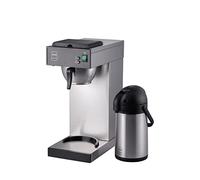 METRO Professional Machine à café filtre GCA 2101, acier inoxydable, 21.5 x 41.5 x 52 cm, 2.3 L, 1900 W, verseuse à pompe, filtre à panier, argenté