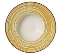 METRO Professional Madleen Lot de 6 assiettes à pâtes en grès Jaune 28 cm