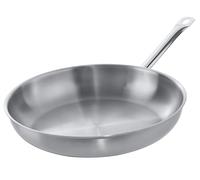 METRO Professional Poêle à Frire, Ø 32 cm en acier inoxydable, Compatible Induction et Four