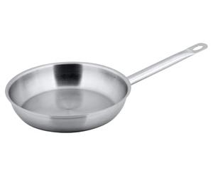 METRO Professional Poêle non enduite Ø 24 cm en acier inoxydable pour induction