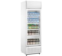 METRO Professional Réfrigérateur à boissons/Frigo vitré GSC2350B, 62 x 63.6 x 201.1 cm, 324 L, blanc