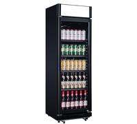 METRO Professional Réfrigérateur à Boissons/Frigo Vitré GSC2360CB, 62 x 64.6 x 193.5 cm, 347 L, Froid Ventilé, 180 W, avec Serrure, Noir