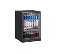 METRO Professional Réfrigérateur à Boissons GBC3001, Plastique/Métal/Verre, 60x53x86.5cm, 127 L, Ventilateur Statique, avec Serrure, Noir