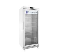 METRO Professional Réfrigérateur à Porte Vitrée GRE6600G, Verre/Aluminium, 77.5 x 72 x 188.5 cm, 380 L, Blanc