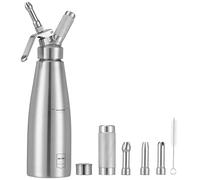 METRO Professional Siphon à Chantilly 1L, Acier Inoxydable, Ø 9,3 x 32,3 cm, argenté