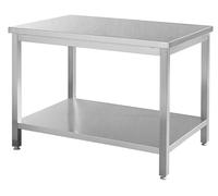 METRO Professional Table de Travail GWTS4127, Acier Inoxydable, 120 x 70 x 85 cm, argenté