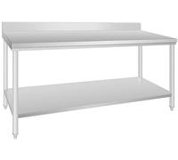 METRO Professional Table de Travail GWTS4187B, Acier Inoxydable, 180 x 70 x 85 cm, argenté