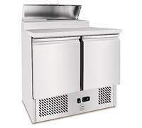 METRO Professional Table réfrigérée pour salades GSD3600, table froide professionnelle en acier inoxydable, préparation de salade, 90 x 70 x 104 cm, argent, 261 l