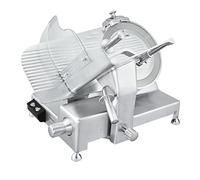 METRO PROFESSIONAL Trancheur Professionnel, Lame 25 cm, Aluminium Anodisé, Épaisseur de Coupe 0-12 mm, 120W, Argenté (L)