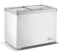 METRO Professional Vitrine de Congélation GICC1260, -25°C à -18°C, Porte Coulissante, 249 L, Serrure avec Clé, Blanc