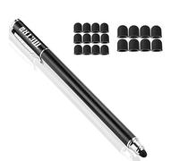Metro Stylet capacitif Universel 2 en 1 pour écran Tactile avec 20 Embouts en Caoutchouc de Rechange, Compatible avec iPad, iPhone, iPad Pro, Galaxy, Smartphone et Autres appareils à écran Tactile