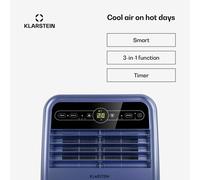 Climatiseur mobile Metrobreeze New York Smart 7k 7000 BTU/2,1 kW EEC A Télécommande - Klarstein