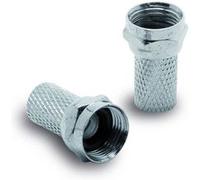 Metronic 338113 Fiche TV (lot de 2) SAT F mâle à joint torique