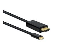 Metronic 370201 Câble USB-C vers HDMI 4K UHD / 60Hz HDR, jusqu'à 3840 x 2160p, compatible TV, écran PC ou projecteur, mâle/mâle, 1,5 m