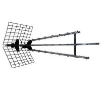 Metronic 415049 Antenne d'extérieur Trinappe amplifiée 57 dB - filtre 4G - UHF - 4K HD