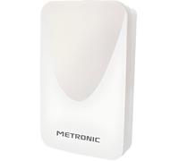 METRONIC 415985 Antenne d'extérieur plate HD amplifiée 43 dB avec Filtre 4G - Compatible 4K - Blanc