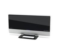 METRONIC 416807 Antenne TV Intérieur Puissante Amplifiée et Extra Plate Compatible 4K UHD - Réception TNT Haute Définition - Noir