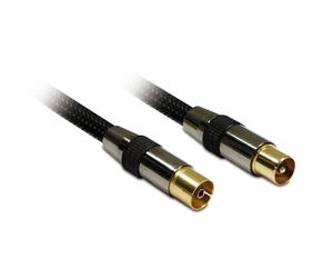 Metronic 419002 câble coaxial Antenne 5 m Noir