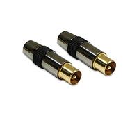 Metronic 419100 Jeu de 2 Fiches M Diamètre 9,52 Noir