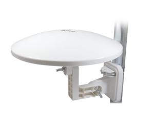 METRONIC 427017 Antenne Extérieure Omnidirectionnelle Amplifiée 36 dB- Idéal Camping-Car et Caravane - TNT - Compatible Full HD / 4K - Traitement Anti-Corrosion - Blanc