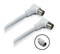 Metronic 438009 câble coaxial 5 m Blanc