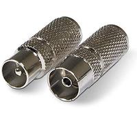 Metronic 438136 Pack de 2 Fiches M/F 9.52 A Visser Argent