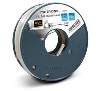 Metronic 438256 Câble coaxial TV/Sat 17 VAtC 15 m Blanc