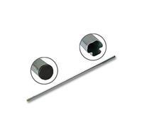 Metronic 450345 Mats Zingue Blanc (avec bouchon) Emboitable droit 1m D40mm